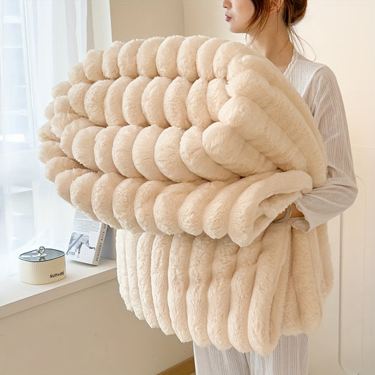 Soft & Cozy Plush Blanket – Perfect for Couch, Bed, Office, or Travel