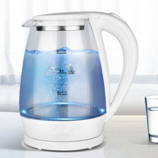 Electric Glass Kettle – 2L Capacity Automatic 360-Degree Rotational Base